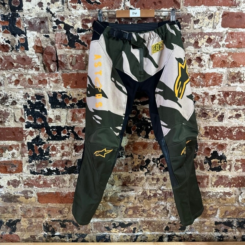Alpine Stars Youth Racer Tactical Green Motocross Pants 26